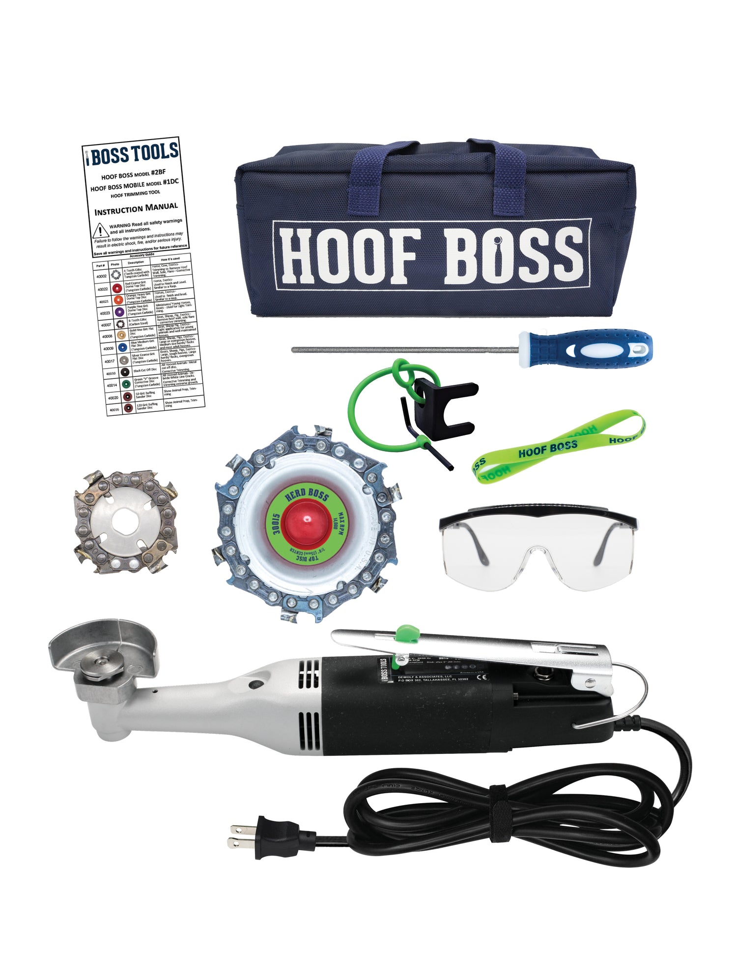 Complete Dairy Cow Hoof Electric Trimming Set